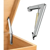 Zawiasy, okucia i inne akcesoria - Zawias podtrzymujący pokrywę sprężyną gazową, wytrzymały, z cichym zamknięciem, zawias ze sprężyną gazową, z cichym zamknięciem, 150 N - miniaturka - grafika 1