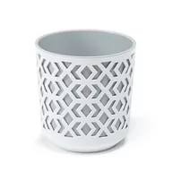 Donice - Pigmejka DONICA OSŁONKA AZTEK BIAŁY/JASZ 25x25 cm H:27cm - miniaturka - grafika 1