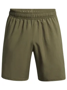 Under Armour Szorty sportowe "Woven" w kolorze khaki - Spodenki męskie - miniaturka - grafika 1