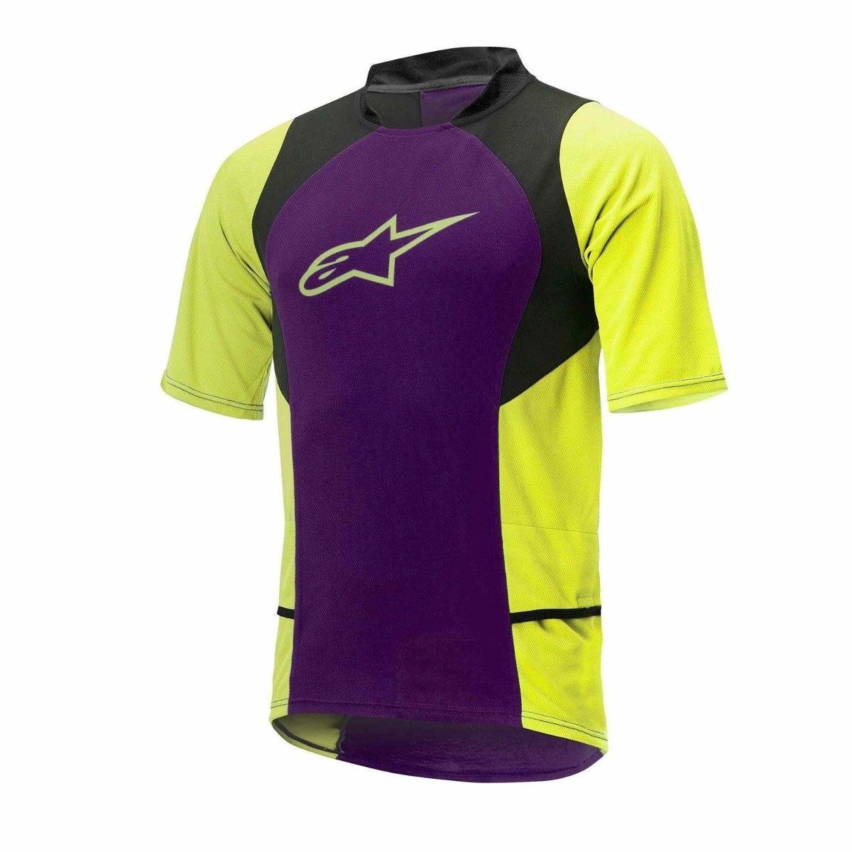 Alpinestars, Koszulka damska, Drop 2 purple-acid yellow 1766315-386, fioletowo-żółty, rozmiar S