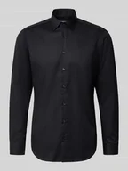 Koszule męskie - Koszula biznesowa o kroju regular fit z bawełny z kołnierzykiem typu kent - miniaturka - grafika 1