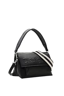 Desigual Women's Half Logo 24 Venecia Accessories PU Across Body Bag, czarna, czarny - Torebki damskie - miniaturka - grafika 1