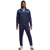 Spodnie sportowe męskie - Męski dres komplet Under Armour UA Emea Tracksuit Novelty - granatowy - UNDER ARMOUR - miniaturka - grafika 1