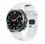 Akcesoria do smartwatchy - opaska pasek bransoleta LINEBAND Samsung Galaxy Watch ULTRA 47mm biała - miniaturka - grafika 1