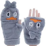 Rękawiczki - ZIMOWE RĘKAWICZKI ZABAWNE MORDKI KACZUSZKA - miniaturka - grafika 1