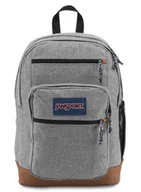 Plecaki szkolne i tornistry - Plecak szkolny JanSport Cool Student - grey letterman poly - miniaturka - grafika 1