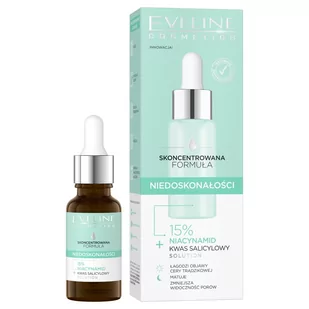 Eveline Cosmetics - Skoncentrowane serum na niedoskonałości - 15% niacynamid i kwas salicylowy - 18 ml - Serum do twarzy - miniaturka - grafika 1