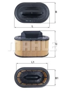 Filtr powietrza Mahle LX 2966 - Filtry powietrza - miniaturka - grafika 1