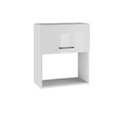 Meble kuchenne - Siena Szafka Wisząca Pod Mikrofalówkę Gm-60 Biały Połysk - miniaturka - grafika 1