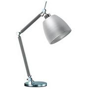 Lampy stojące - Metalowa lampa stojąca Zyta z regulacją na biurko aluminium - miniaturka - grafika 1