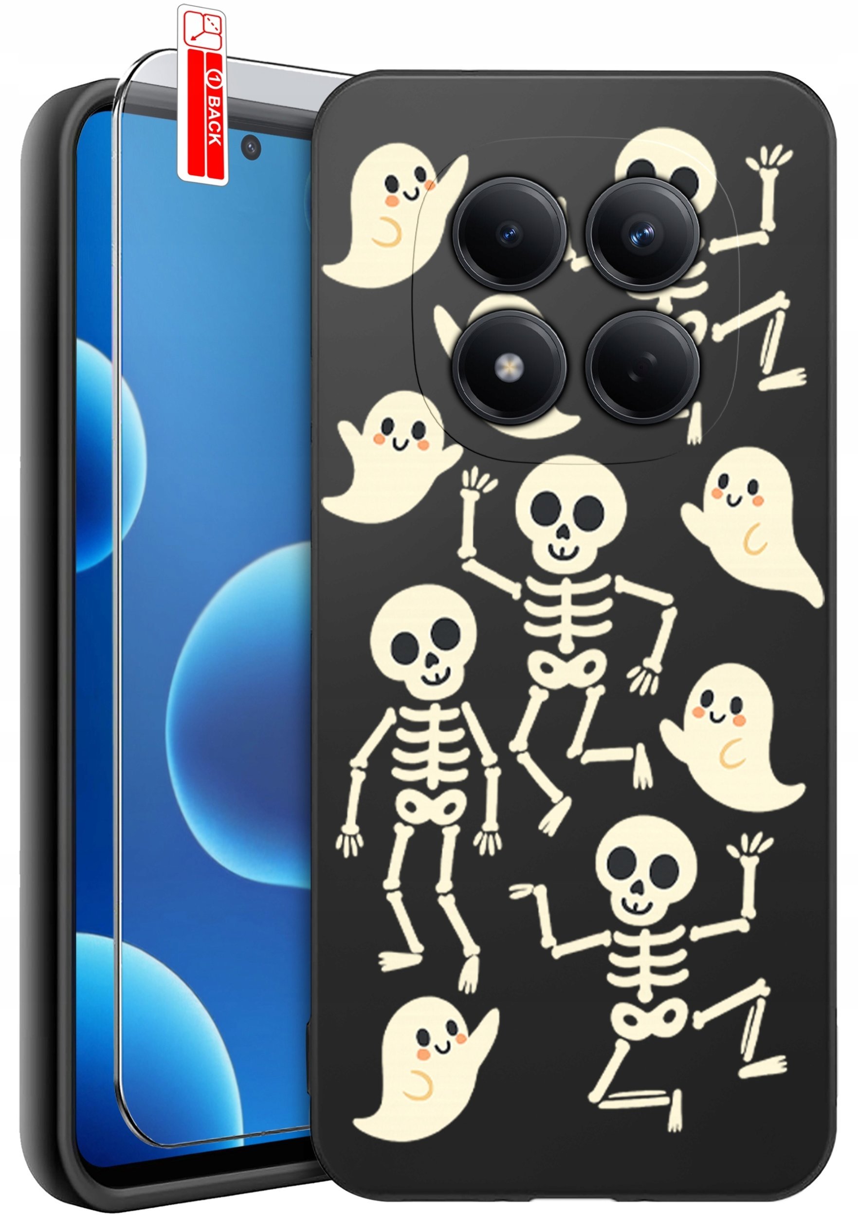 krainaGSM Etui Do Xiaomi Redmi Note 15 Pro 5G Wzory Silikonowe Matt Case + Szkło