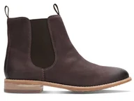 Botki damskie - Clarks, Sztyblety damskie, Maypearl Nala, rozmiar 37 - miniaturka - grafika 1