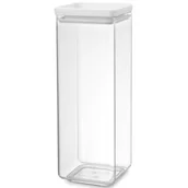 Pojemniki kuchenne - Brabantia Pojemnik kuchenny kwadratowy duży jasnoszary 122545 - miniaturka - grafika 1