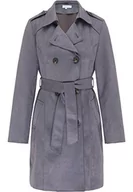 Płaszcze damskie - usha BLUE LABEL Płaszcz damski 29211090, szary, niebieski, XL - miniaturka - grafika 1