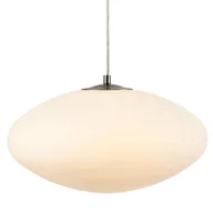 Lampy sufitowe - Lampa wisząca nad stół Locus 108437 Markslojd owalna szklana biała - miniaturka - grafika 1