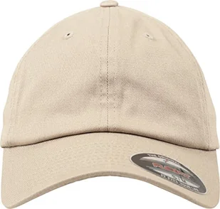 Flexfit czapka z daszkiem Cotton Twill Dad Cap beżowy khaki L-XL 6745 - Czapki damskie - miniaturka - grafika 1