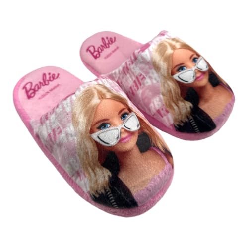 DISNEY Chłopiec Unisex Kinder Kapcie Dziewczynka Barbie Pantofel, 6 Miesięcy, Różowy, 6 mois