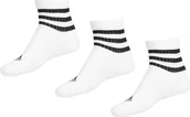 Skarpety termoaktywne - Adidas Skarpety adidas 3-Stripes Cushioned Sportswear Mid-Cut Socks 3P białe HT3456 37-39 - miniaturka - grafika 1