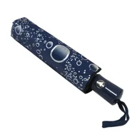 Parasole - Otwierana automatycznie parasolka damska Tiros w srebrne krople, granatowa - miniaturka - grafika 1