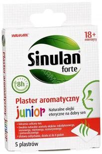 WALMARK Sinulan Forte Junior plastry aromatyczne x 5 szt |  OD 199 PLN! - Przeziębienie i grypa - miniaturka - grafika 1