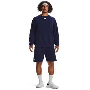 Męskie spodenki dresowe Under Armour UA Rival Fleece Shorts - granatowe - UNDER ARMOUR - Spodnie sportowe męskie - miniaturka - grafika 1