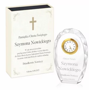 Statuetka kryształowa z grawerem w pudełku z nadrukiem dla chłopca na - Kryształy - miniaturka - grafika 1