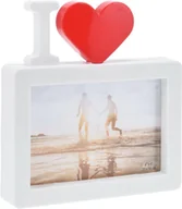 Ramki na zdjęcia - Ramka na zdjęcia  I love biała 10x15cm - miniaturka - grafika 1