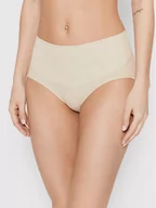 Majtki damskie - Spanx Figi klasyczne z wysokim stanem Cotton Control 40050R Beżowy - miniaturka - grafika 1