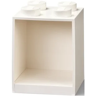 Lego Półka Klocek 4 Biały 41141735 - Pojemniki na zabawki - miniaturka - grafika 1