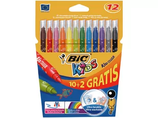 BIC Flamastry 12 kolorów Kids Couleur - Flamastry - miniaturka - grafika 2