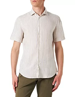 Koszule męskie - Seidensticker Męska koszula z krótkim rękawem, rozmiar 43, Besch, 43 - grafika 1