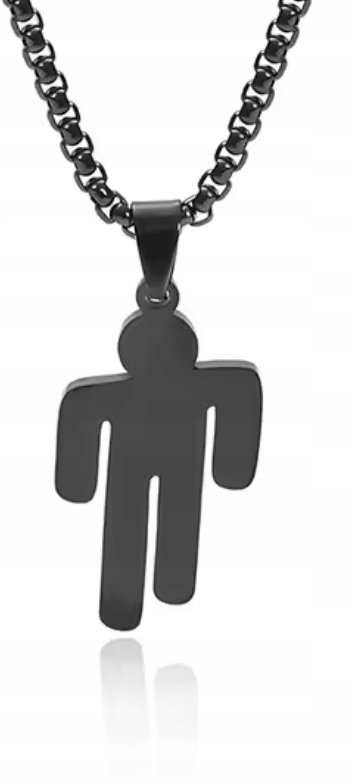 Naszyjnik Wisiorek Chain Billie Eilish Czarny Y2K Prezent