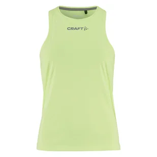 Damska koszulka bez rękawów CRAFT CORE ESSENCE SINGLET 2 W 1915290-507000 – Zielony - Koszulki i topy damskie - miniaturka - grafika 1
