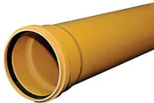 Odwodnienia, kanały i akcesoria - Wavin Rura kanalizacyjna zewnętrzna PVC 110x3.2x1000 SN8 klasa S ML (multilayer, spieniona) - miniaturka - grafika 1