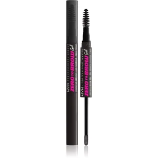 NYX PROFESSIONAL MAKEUP ZERO TO BROW DŁUGOTRWAŁY ŻEL DO BRWI 08 BLACK 2ML - Akcesoria i kosmetyki do stylizacji brwi - miniaturka - grafika 1