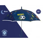 Parasole - Automatyczna parasolka młodzieżowa Perletti z odblaskiem PIŁKA NOŻNA - miniaturka - grafika 1