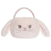 Maskotki i pluszaki - Teddykompaniet,  Pluszowy Koszyczek Króliczek, różowy 11x12cm - miniaturka - grafika 1