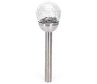 Lampy ogrodowe - Aigostar - LED RGB Lampa solarna LED/0,006W/1,2V 37,8cm chrom IP44 - miniaturka - grafika 1