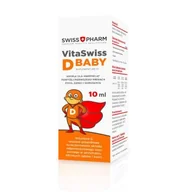 Przeziębienie i grypa - Suplement diety, Vitaswiss D baby, krople, odporność, zdrowe kości i zęby 10ml - miniaturka - grafika 1