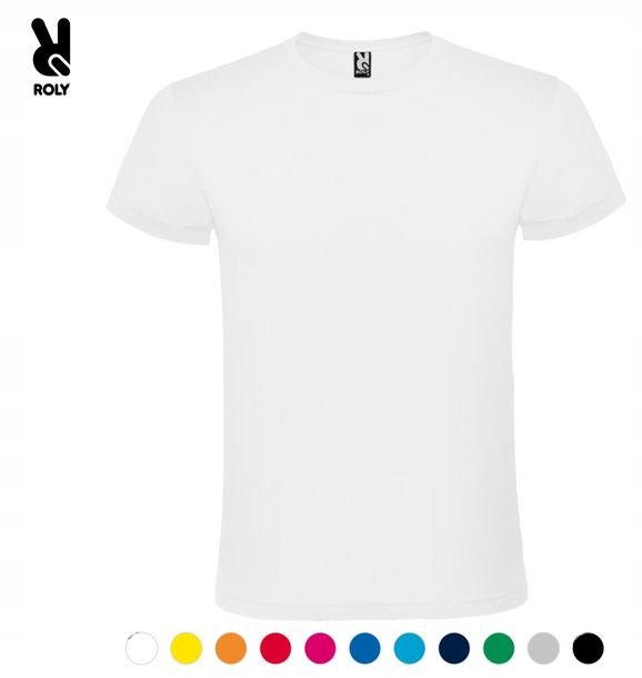 T-shirt Koszulka Męska Przewiewna Bawełna 100% Roly Atomic 6424 Biała Xl