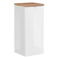 Szafki łazienkowe - Szafka dolna 35cm 1 Drzwi Kolekcja Capri White Biały Połysk, Dąb Złoty Craft - miniaturka - grafika 1