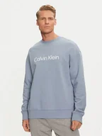 Bluzy męskie - Calvin Klein Bluza Hero Logo K10K112956 Niebieski Comfort Fit - miniaturka - grafika 1
