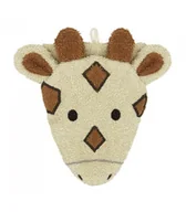 Kosmetyki kąpielowe dla dzieci - Myjka Do Kąpieli Dla Dzieci, Rękawica Kąpielowa, Pacynka, Mała, Żyrafa Gisela, Bawełna Organiczna, Gots, Fürnis - miniaturka - grafika 1