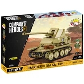 Klocki - Klocki plastikowe COBI Company of Heroes 3 Marder III Sd.Kfz.139 COBI-3050 - miniaturka - grafika 1