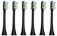 Końcówki do szczoteczek elektrycznych - 6x Końcówki do Soocas X1/X3/X3U/X5 - czarne - miniaturka - grafika 1