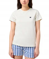 Koszulki i topy damskie - T-shirt Wrangler REGULAR TEE 112350191 Vintage White M - miniaturka - grafika 1