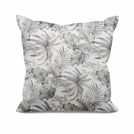 Poszewki na poduszki - Poszewka 40x40 Rodos biała srebrna welurowa - miniaturka - grafika 1