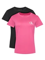 Koszulki i topy damskie - Calvin Klein Jeans Komplet 2 t-shirtów J20J219734 Kolorowy Slim Fit - miniaturka - grafika 1