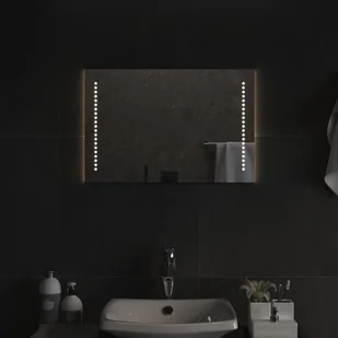 vidaXL Lustro łazienkowe z LED, 40x60 cm - Lustra - miniaturka - grafika 1