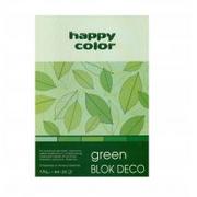 Podobrazia, bloki, papiery - Happy Color Blok Deco Green - miniaturka - grafika 1